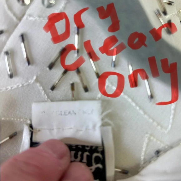 🤍”Gunit Fashions” Vintage White Beaded Tunic w/ “Snowflake” Pattern Size 2X 🩶 - Picture 12 of 17